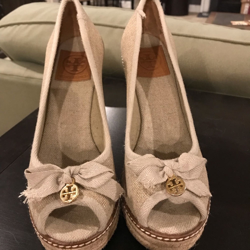 Tory Burch Jackie Espadrille wedges SIZE: 7